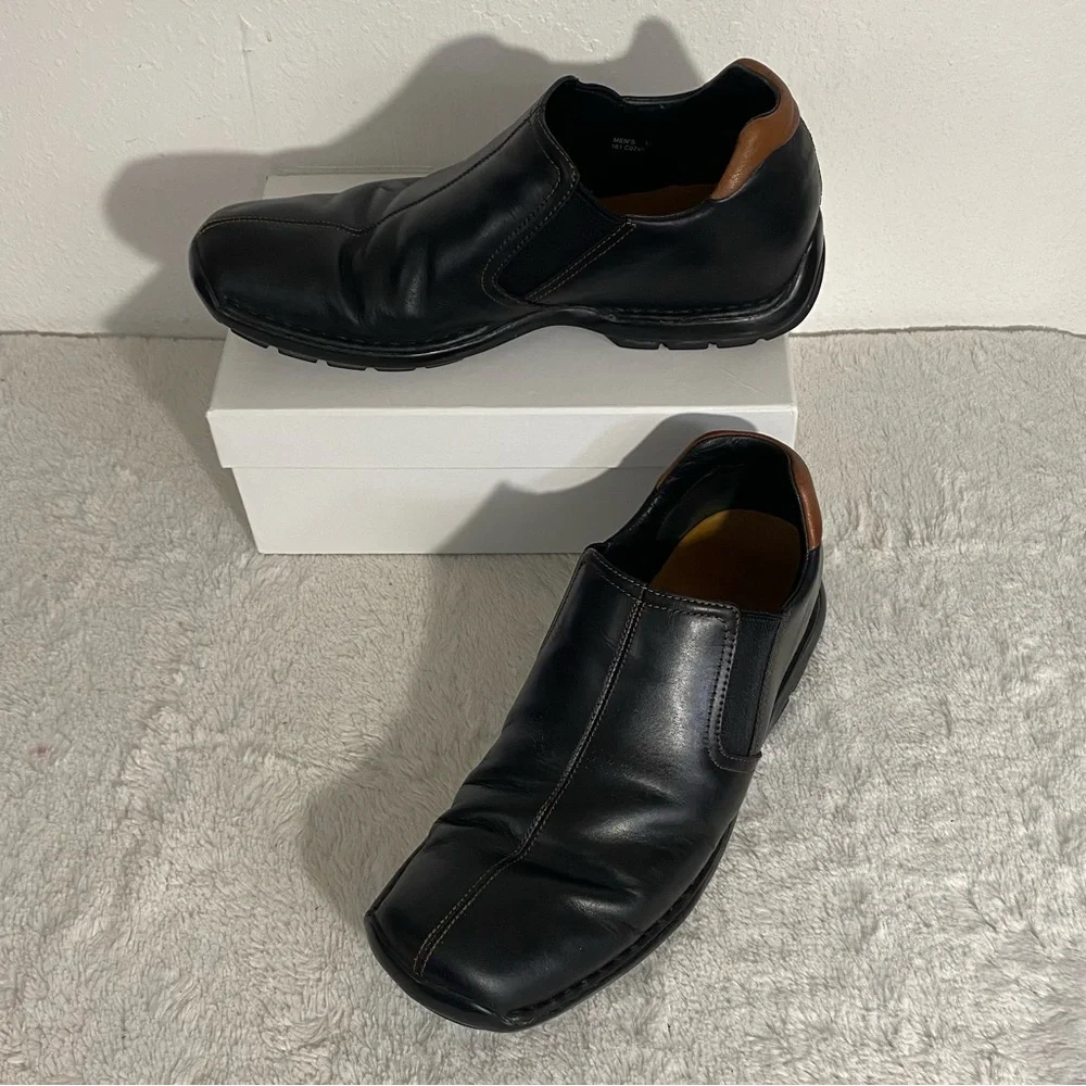 Cole Haan Zeno Black Leather Slip On Loafers Men’s Size 10.5 M